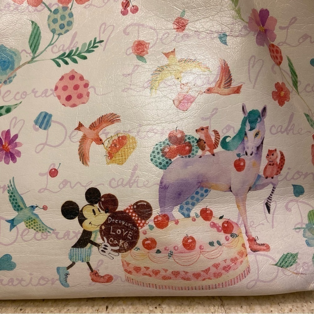 Disney Samantha Thavasa vintage tote purse  - Mickey and Minnie with Unicorn - Picture 5 of 16